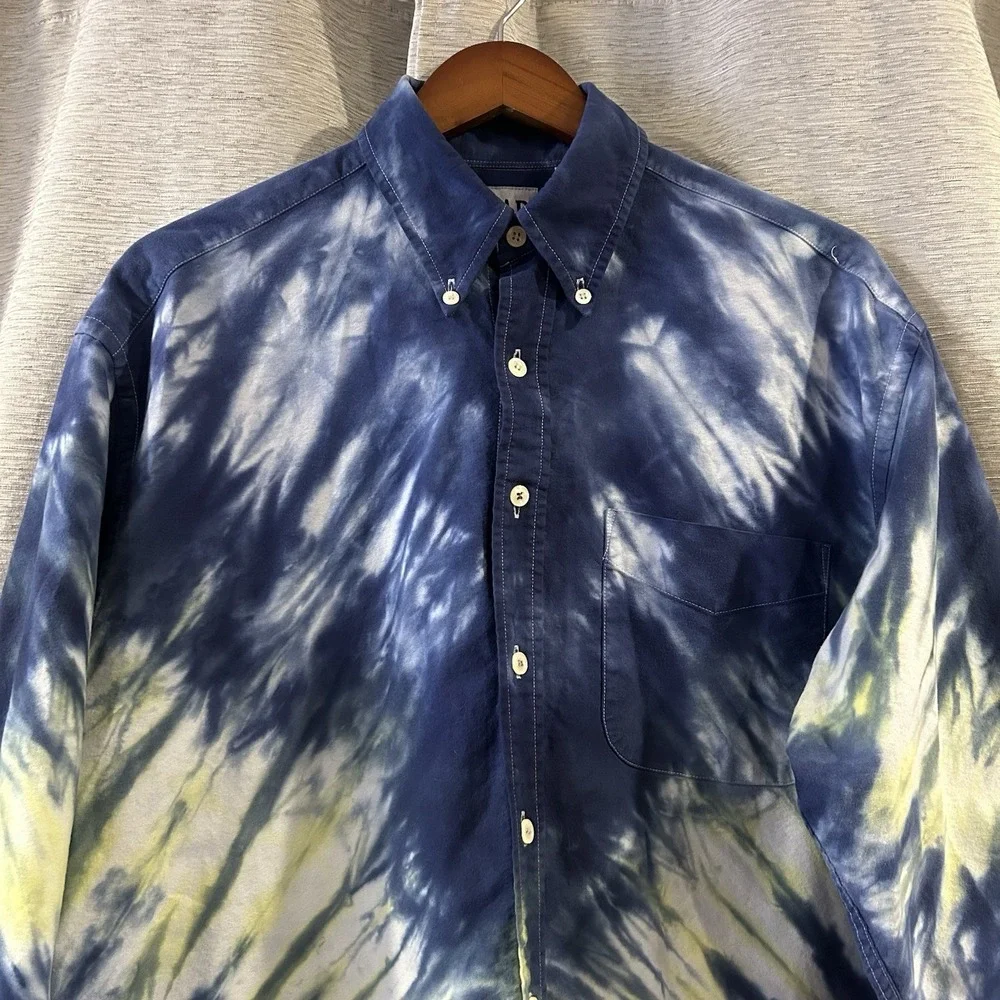 Vintage 90s Gap Tie Dye Button‎ Up Size Medium Men's - Picture 3 of 6